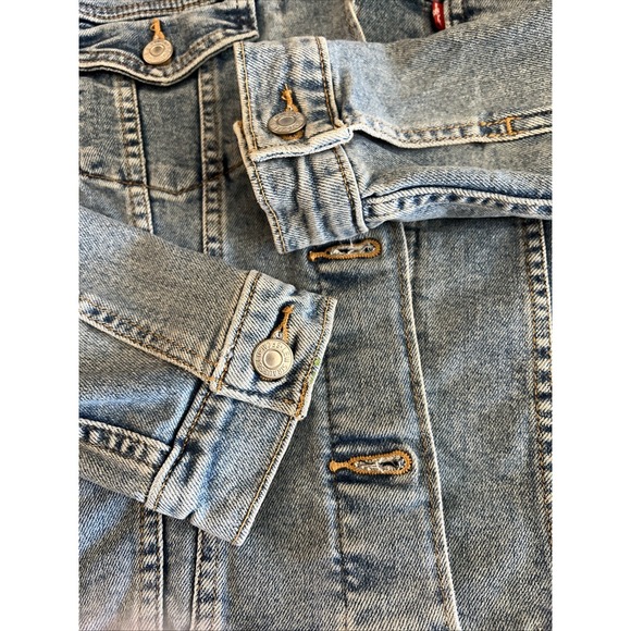 Mizzou Missouri Game Day Levi Jean Denim Jacket Football Small Hand Painted - Picture 13 of 15